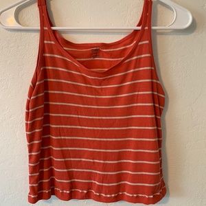 Striped Tank Top- Crop Top